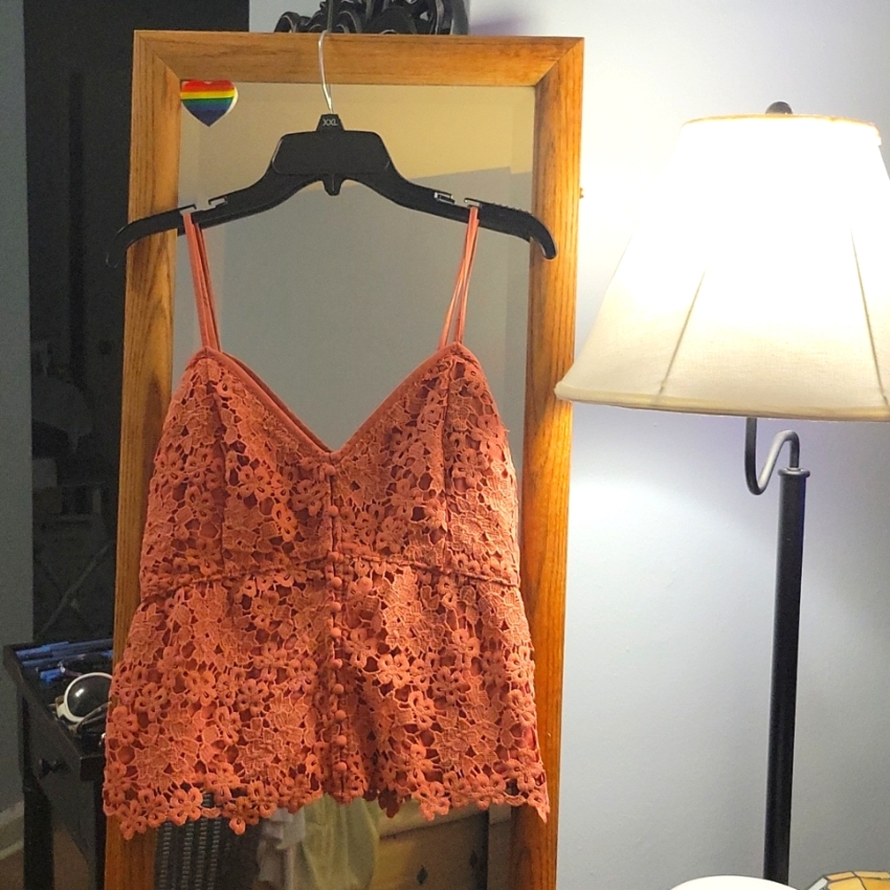 Rose colored tank top